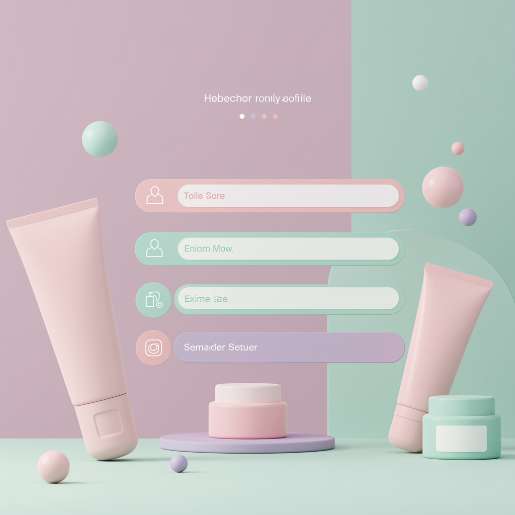 Skincare profile attributes form showing the five key customer profile fields