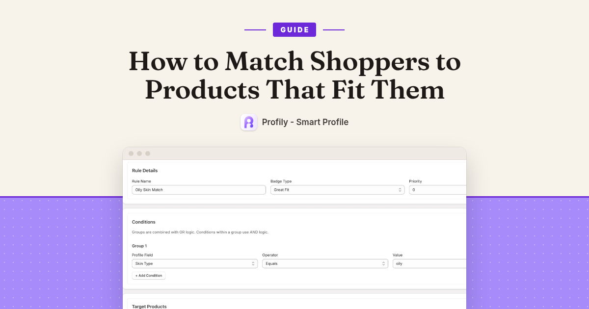 How to Match Shoppers to Products That Fit Them: A Smart Profile Guide